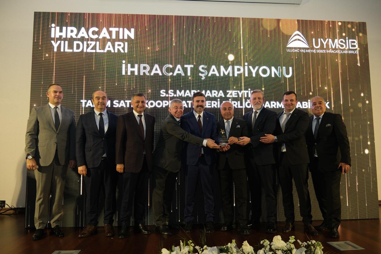 Marmarabirlik’e İhracat Şampiyonluğu Ödülü