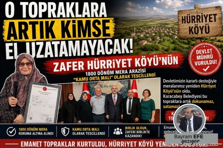 O TOPRAKLARA ARTIK KİMSE EL UZATAMAYACAK! ZAFER HÜRRİYET KÖYÜ’NÜN!
