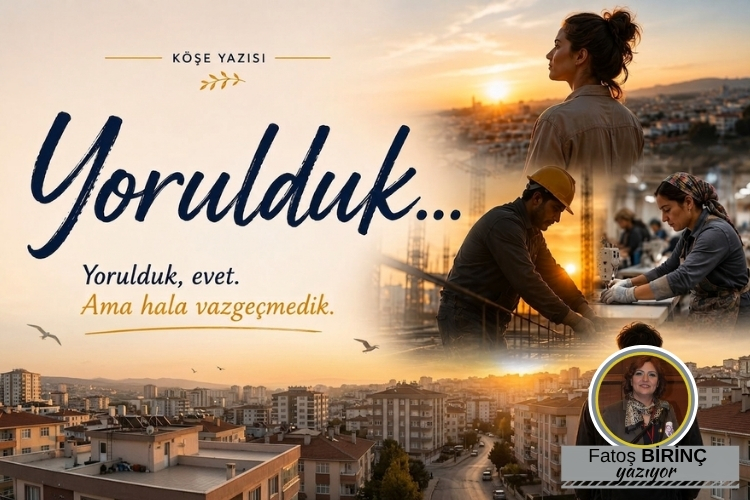 Yorulduk…