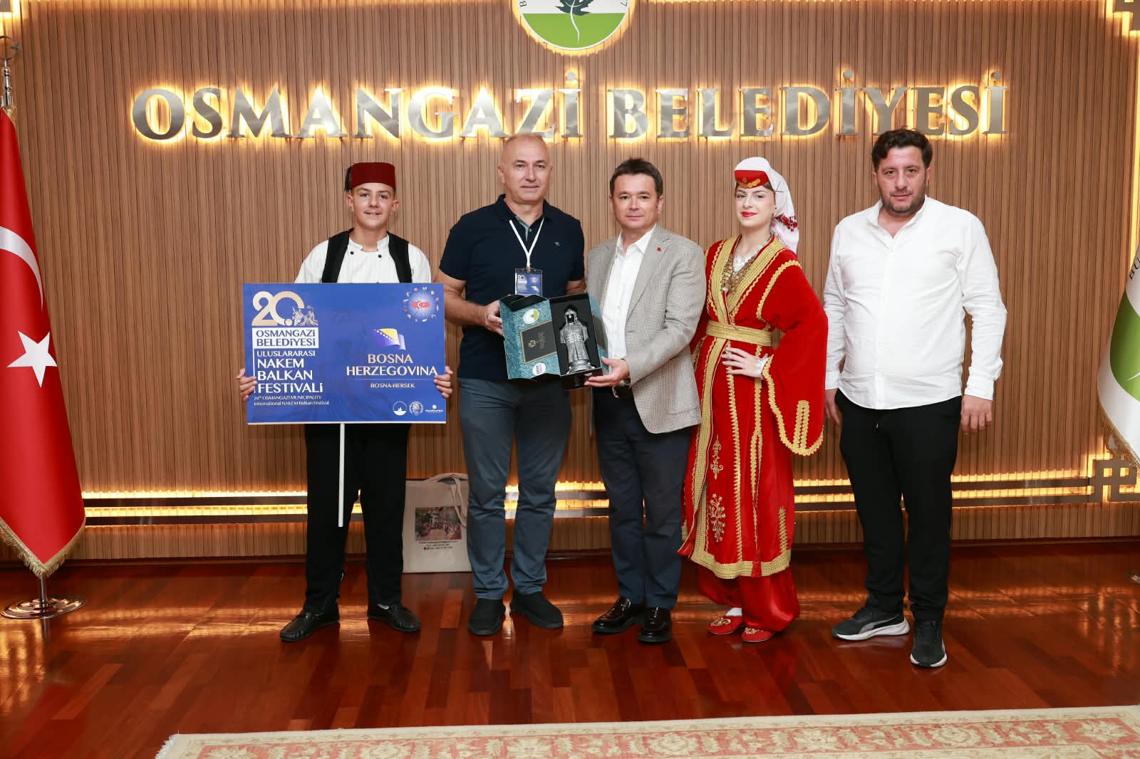 Balkan Festivali’nin Konuklarından Başkan Aydın’a Teşekkür Ziyareti