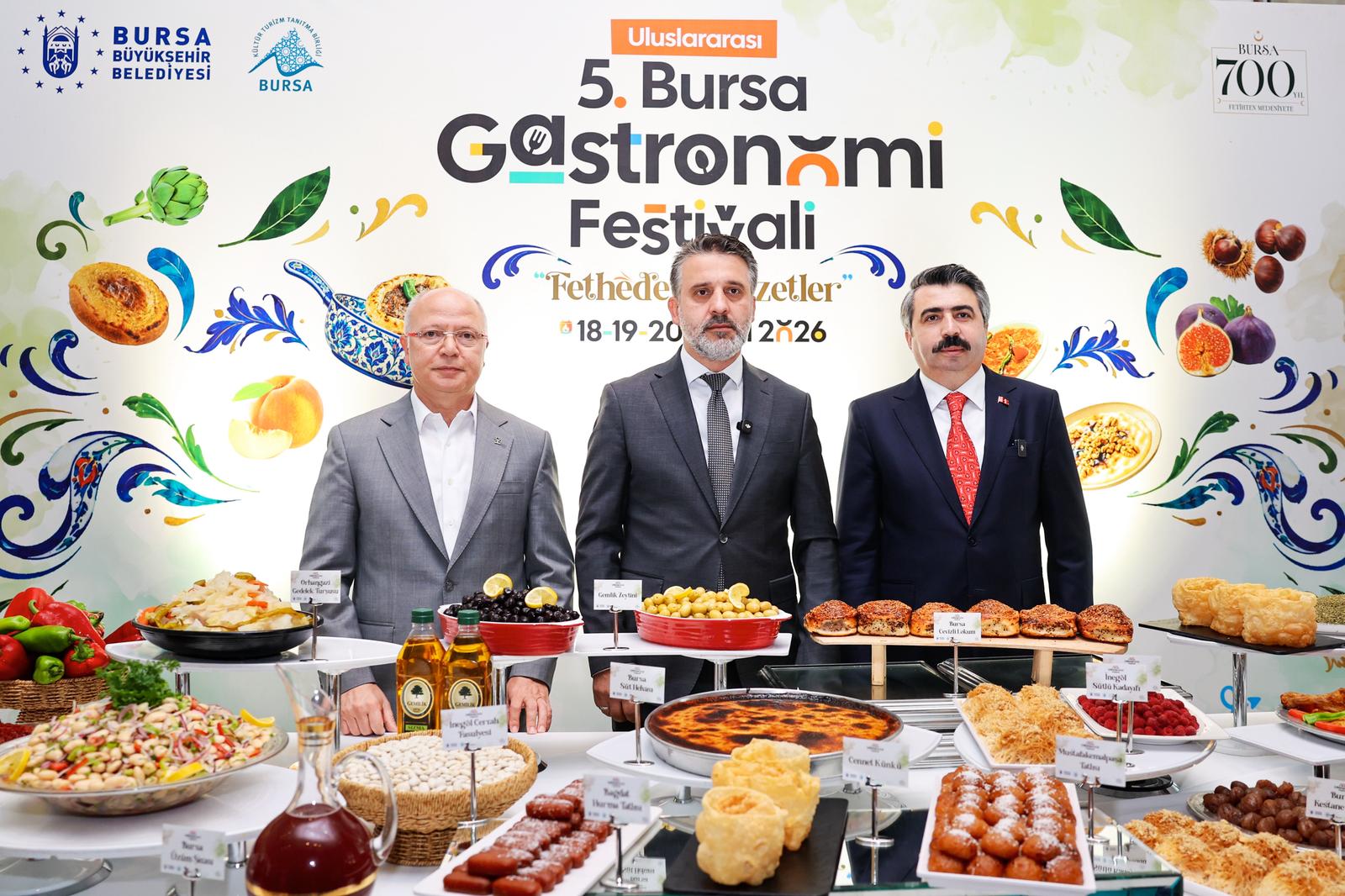 Uluslararası 5. Bursa Gastronomi Festivali “Fetheden Lezzetler”le geliyor